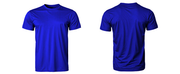 Blue t shirt isolated on white