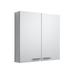 Wall Mounted Bathroom Cabinet. Scandinavian modern minimalist style. Transparent background, isolated image.