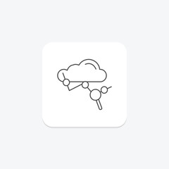 Weather Pattern Analysis icon, weather, pattern, analysis, icon thinline icon, editable vector icon, pixel perfect, illustrator ai file
