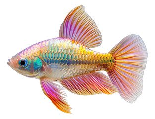 A photograph of a beautiful, shimmering fish scales.