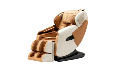 electric massage chair realistic on transparent background