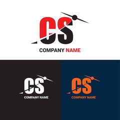 initial logo cs, CS letter logo, CS letter Financial  Travel logo