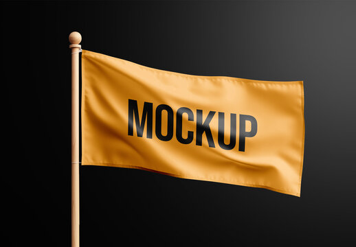 Flag Mockup Generated with AI