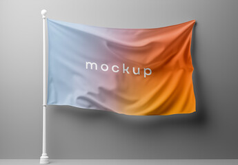 Flag Mockup Generated with AI