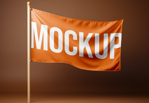 Flag Mockup Generated with AI