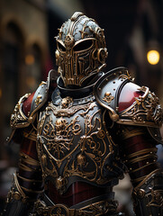 medieval knight with sword