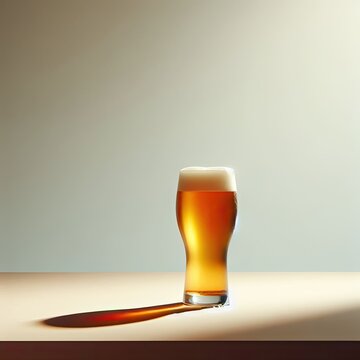 Realism Refreshment: A Glass of Beer in Stunning Detail