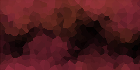 Fototapeta premium Dark Pink and black Broken Stained Glass Background with White lines. Voronoi diagram background. Seamless pattern shapes vector Vintage Illustration background. Geometric Retro tiles pattern