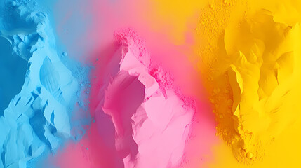 Obraz premium Colorful powder background, Indian festival Holi