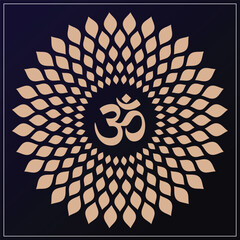 Om Jali design used for temples, Mandir. Om acrylic jali, corian jali and mdf jali.