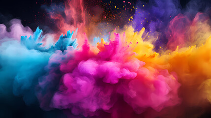 Abstract template for Holi background, Indian traditional festival