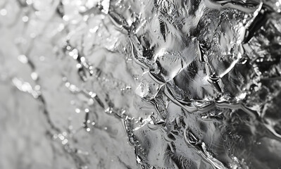 a close up of a silver textured wall in