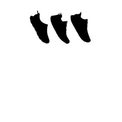 A pair of men's shoes icon, outline style illustration for men's formal footwear web, mobile app. The shoe icon is isolated on a white background. Shoe silhouette.