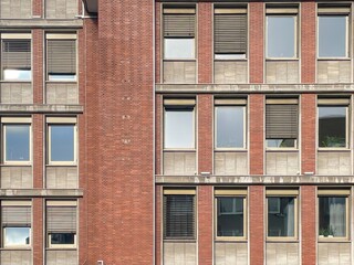 residential building with rows of windows from the 60s