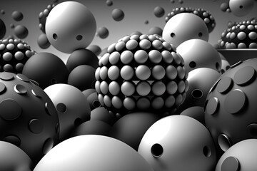 Colorful 3D Balls Generative AI
