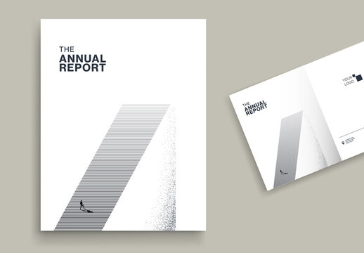 Report Cover Template Minimal Design Growth Theme