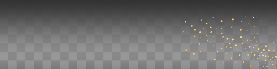 Gold Star Luxury Vector Transparent Panoramic