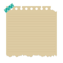 Obraz premium sheet of paper with clip