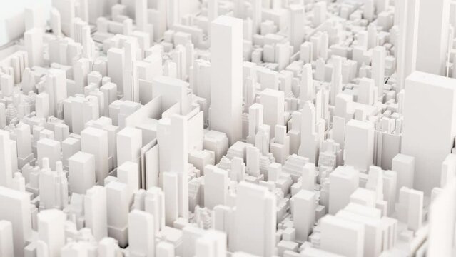 3D Rendering of White City Animation