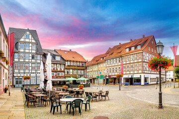 Altstadt, Bad Gandersheim, Deutschland  - obrazy, fototapety, plakaty