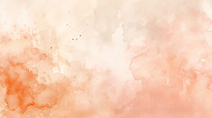Peach Fuzz Bliss Dive into a Serene Watercolor Background in Pastel Peach Fuzz Beige.