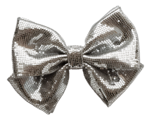 One sequin bow sparkling party accessory