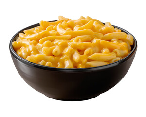 Mac and cheese in transparent background. Generative AI.