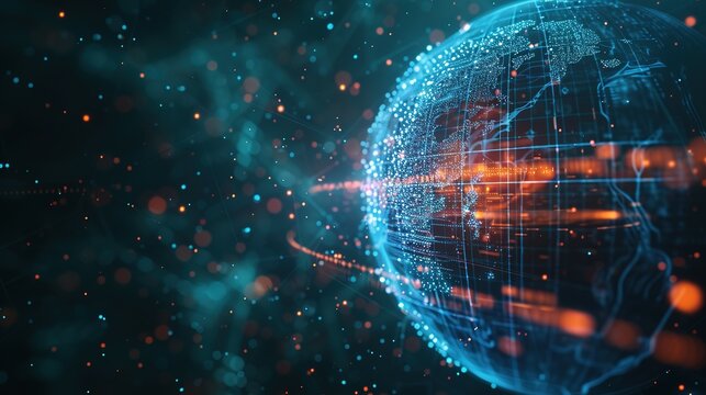 Discover the fascinating world of cybersecurity art, merging hacker alerts and digital risks with the beauty of safeguarding. Unveil the complex sphere of technology, secure data, and network