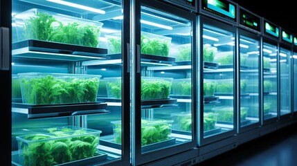 Hydroponic Farming with LED Lights