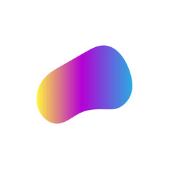 Abstract blurred gradient shapes