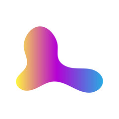 Abstract blurred gradient shapes