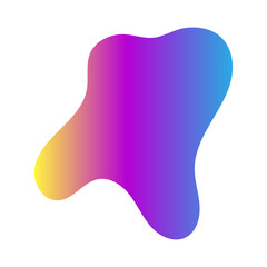 Abstract blurred gradient shapes