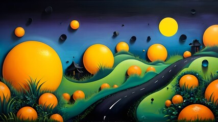 Background with space, Generative AI