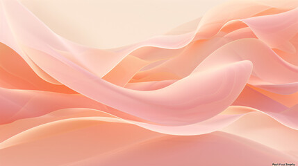 Fototapeta premium Peach Fuzz Serenity: Immerse Yourself in a Calming Composition with Soft Tones for a Tranquil Ambiance Background.