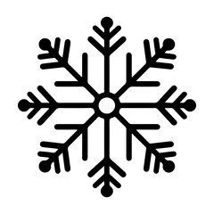 Fototapeta premium Snowflake icon. Christmas and winter theme. Vector illustration