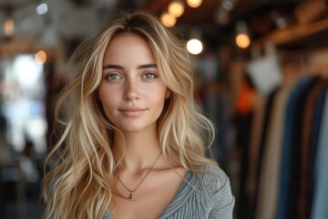 Obraz premium Shopping woman in a store