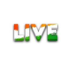 3D Live text poster art