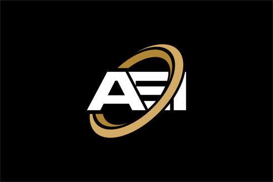 AEI creative letter logo design vector icon illustration