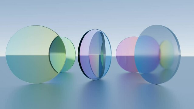 Abstract holographic with holographic echoes and 3D effects, creating depth and complexity in a simple composition.