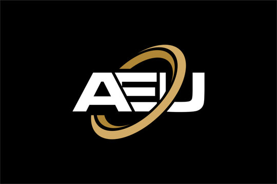 AEU creative letter logo design vector icon illustration