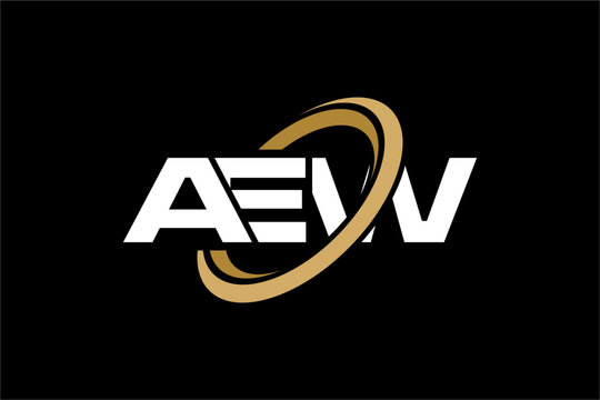 AEW creative letter logo design vector icon illustration