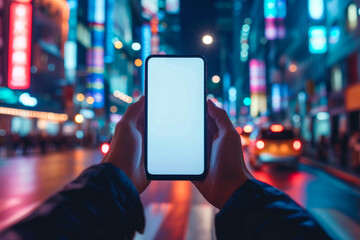 person using smartphone