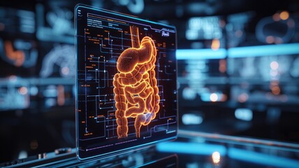 holographic medical visualization of the human gastrointestinal tract in education