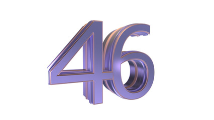  3d number 46