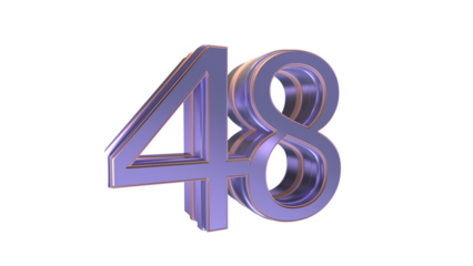  3d number 48