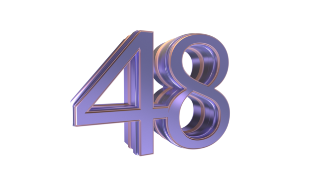  3d number 48