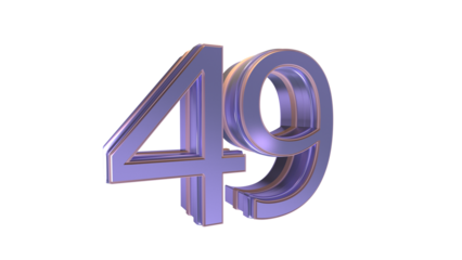  3d number 49