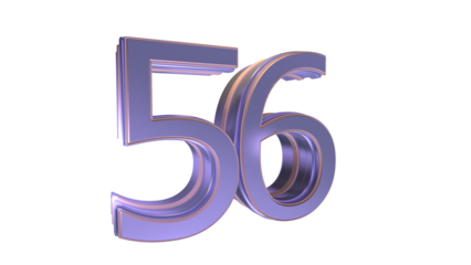 Lavender 3d number 56