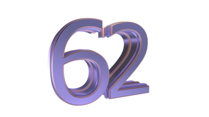 Lavender 3d number 62