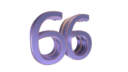 Lavender 3d number 66